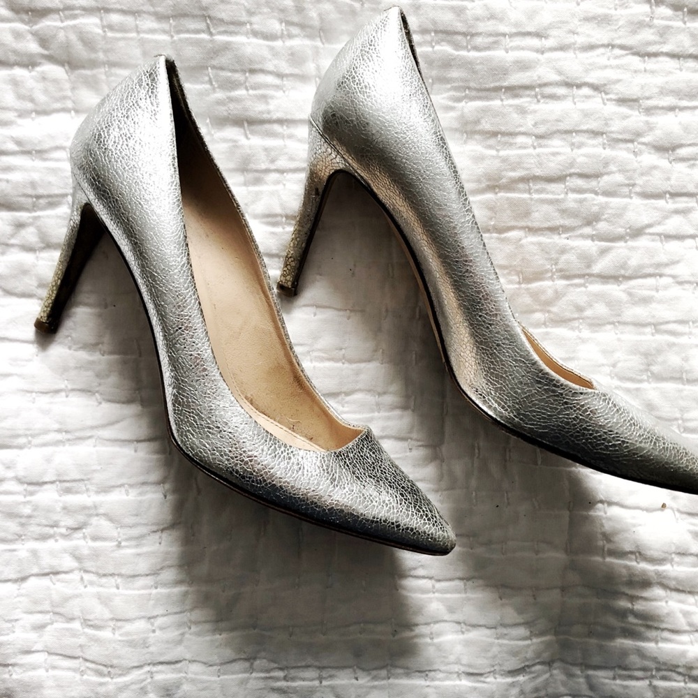 Silver JCrew Pumps Size 7.5